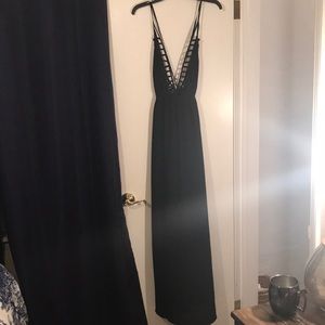 Sexy black maxi dress